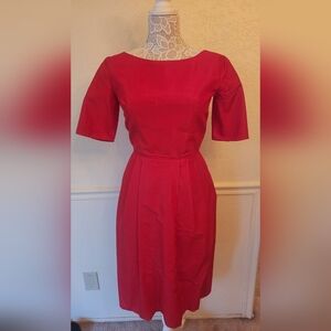 Vintage red 60s dress